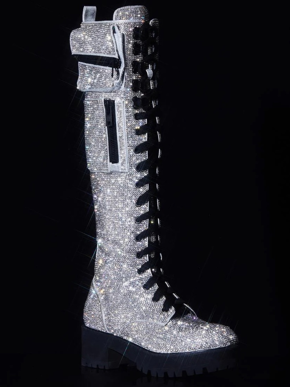 CLUB EXX DOLLS KILL BILLIONAIRE BLING BOOTS - Picture 3 of 8